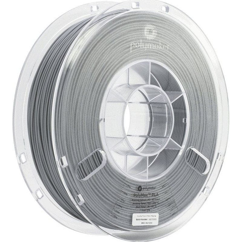 Poly Filament Polymaker PolyMax Tough PLA 1,75mm 0,75kg - Grey}