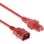 Microconnect Red power cable C14F to C15M,