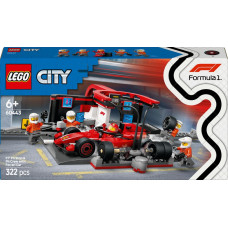 Lego City Formula 1 F1® Pit stop i mechanicy z bolidem Ferrari  (60443)