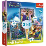 Trefl PUZZLE 3W1 TREFL BOHATEROWIE MAGICZNEGO ENCANTO