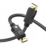 Techly DisplayPort 2.1 Audio/Video Cable M/M 4K 1m Black