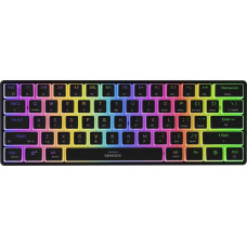 Genesis KLAWIATURA DLA GRACZY GENESIS THOR 660 G2 US BLACK BEZPRZEWODOWA RGB MECHANICZNA GATERON RED