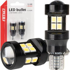 Amio Żarówki led canbus t15 w16w 15smd 2835 white 12v 24v amio-04245