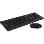 Havit Basicline wireless keyboard & mouse combo klawiatura Dołączona myszka Biuro Bluetooth QWERTY Skandynawia Czarny