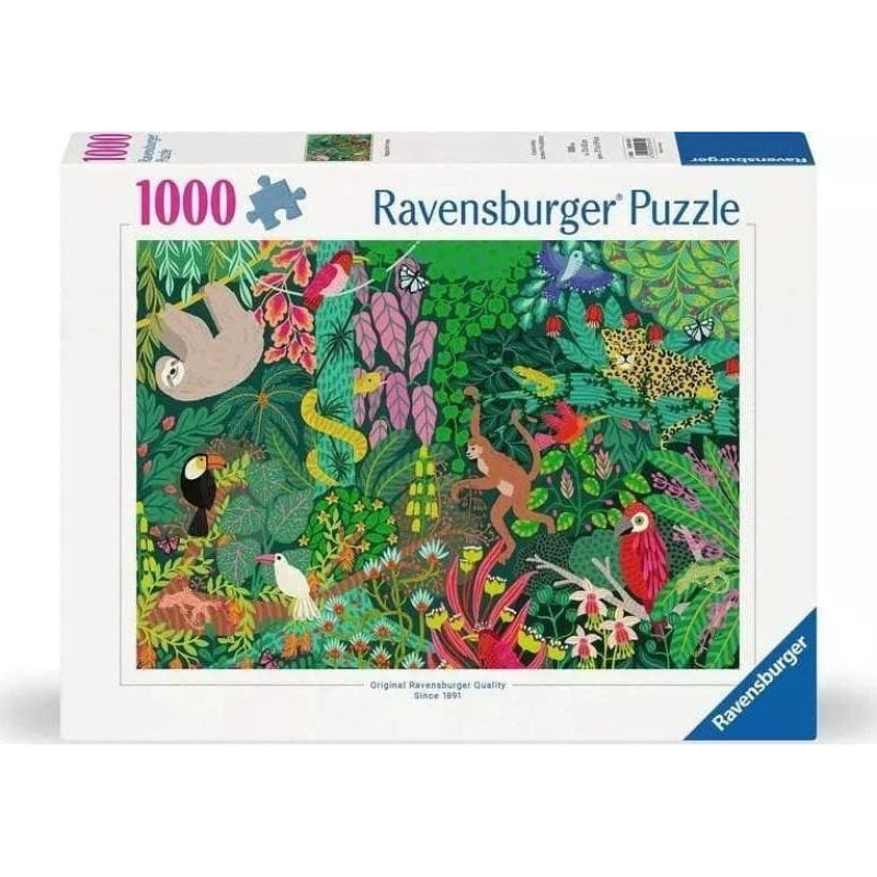 Ravensburger Puzzle 1000 Magiczny las deszczowy