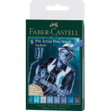 Faber-Castell Pisaki Pitt Artist Pen the blues 8szt