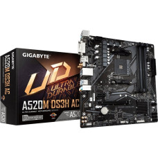 Gigabyte A520M DS3H AC Mainboard, Sockel AM4, AMD A520, Micro-ATX, DDR4