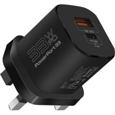 Promate PowerPort-33 GaNFast Charger adapter 33W / USB-C PD / USB-A