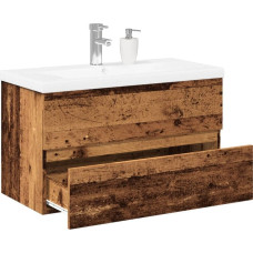 Vidaxl vidaXL Szafka z umywalką, stare drewno, 81x39,5x49 cm