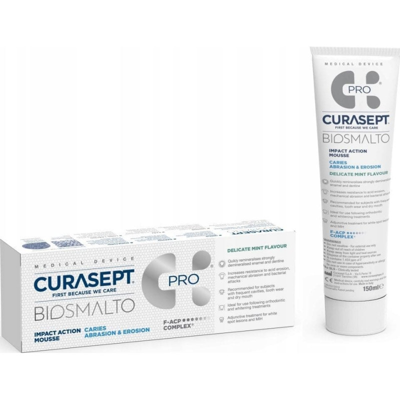 Curasept BIOSMALTO mus + NAKŁADKI 150ML