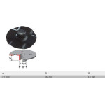 Makita SZABLON 30mm RP1801/RP1800/RP2301/RP2300/RP3612/RP0900/3620/RT0700 M164471-6 - 164471-6