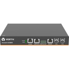 Vertiv 4-Port ACS800 Serial Console with analog modem, external AC/DC Power Brick - Jumper cord: Plug C14 to connector C13