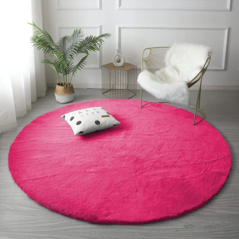 Strado Dywan okrągły Rabbit Strado 150x150 HotPink (Różowy)