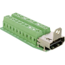 Delock Adapter AV Delock Terminal Block czarny (65168)