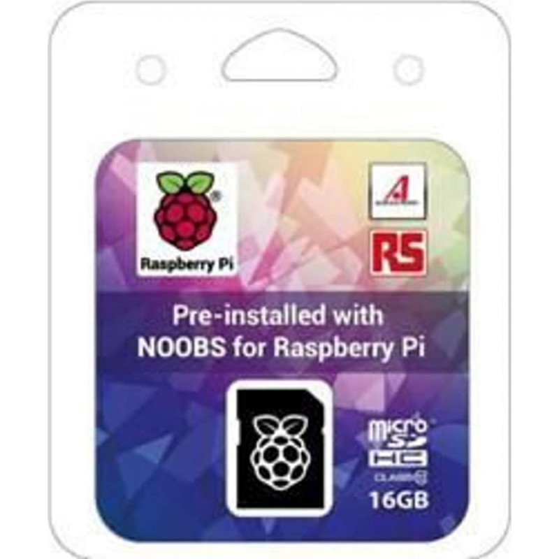 Raspberry Pi Karta pamięci microSDHC 16GB NOOBS (NOOBS_16GB_RETAIL)