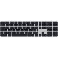 Apple Klawiatura Apple Magic Keyboard z Touch ID Bezprzewodowa Czarno-srebrna US (MMMR3Z/A)