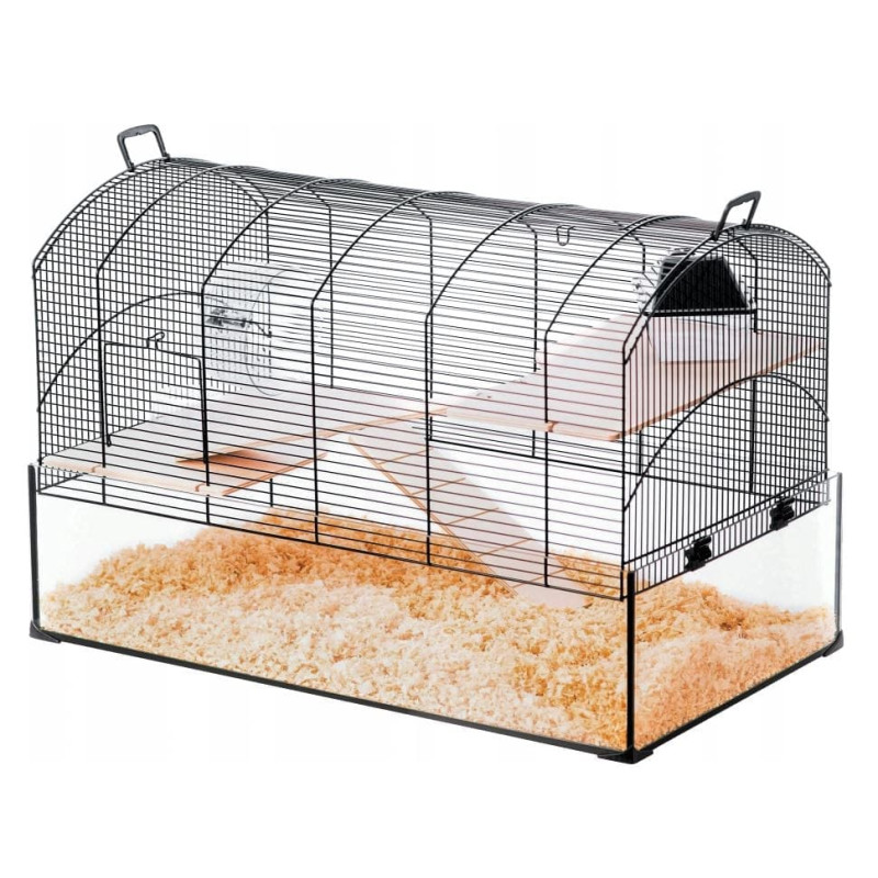 Zolux Cage NeoPanas XL with glass cuvette, black