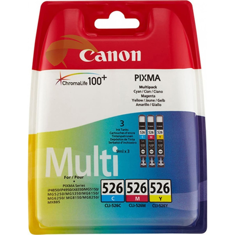 Canon Canon oryginalny ink / tusz CLI-526 CMY, 4541B019, CMY, blistr z ochroną, 9ml, multi pack