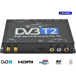 Nvox Tuner samochodowy telewizji cyfrowej dvb-t/t2 mpeg 2/4 slim hdmi usb av 12v 24v