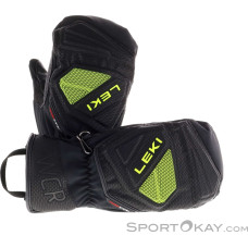 Leki LEKI RĘKAWICE WCR C-Tech 3D Mitt black-lemon 10.0