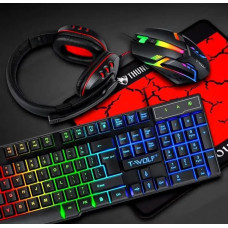 Extralink Klawiatura ExtraLink EXTRALINK GAMING SET TF850 5IN1 LED KEYBOARD+MOUSE+PAD+HEADSET+SPEAKERS