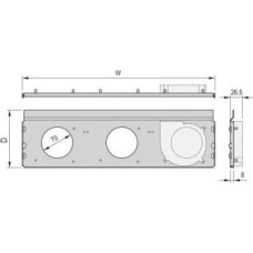 Schroff Wentylator SCHROFF Wentylator promieniowy SCHROFF RatiopacPRO AIR, 3 wentylatory, 84 PK, 220 mm