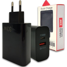 Кико Ładowarka КиКо ECOBOX ŁADOWARKA SIECIOWA  PD 1xUSB-C QC 1xUSB  33W DUAL CZARNY