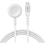 Tech-Protect MC01 ULTRABOOST MAGNETIC CHARGER TYPE-C CABLE 120CM APPLE WATCH WHITE