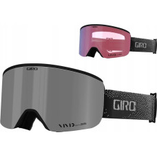 Giro Gogle zimowe GIRO AXIS BLACK & WHITE BIT TONE (Szyba lustrzana kolorowa VIVID-Carl Zeiss VIVID ONYX 08-18% VLT S3 + Szyba lustrzana kolorowa VIVID-Carl Zeiss INFRARED 58% S1) (NEW 2023/2024)