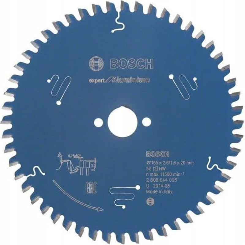 Bosch Bosch Circular Saw Blade EX AL H 165x20-52 - 2608644095