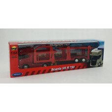 Welly WELLY TRUCK 1:64 SCANIA R730 TRANSPORTER