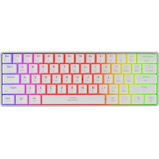 Genesis Klawiatura Genesis ML KLAWIATURA DLA GRACZY GENESIS THOR 660 G2 US WHITE BEZPRZEWODOWA RGB MECHANICZNA GATERON RED