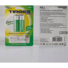 Tiross RECHARGEABLE BATTERY R6 AA 2pcs