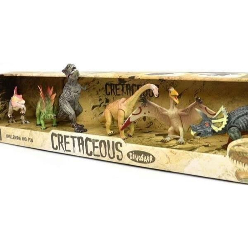 Leantoys Zestaw figurek dinozaurów 6 sztuk