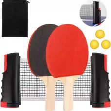 Leantoys Zestaw Do Ping Ponga Tenis Stołowy Siatka Paletki Piłeczki 6szt LEAN Toys