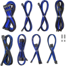 Cablemod C-Series Pro ModMesh Sleeved 12V-2x6 12VHPWR Dual StealthSense Cable Kit for Corsair RMi, RMx (Black Label) - schwarz/blau