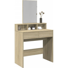 Vidaxl Toaletka z lustrem, dąb sonoma, 80x41x144,5 cm