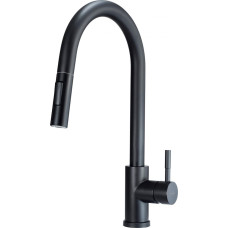 Deante KITCHEN MIXER WITH PULL-OUT SHOWER DEANTE TWO FLOWS, BLACK LIMA