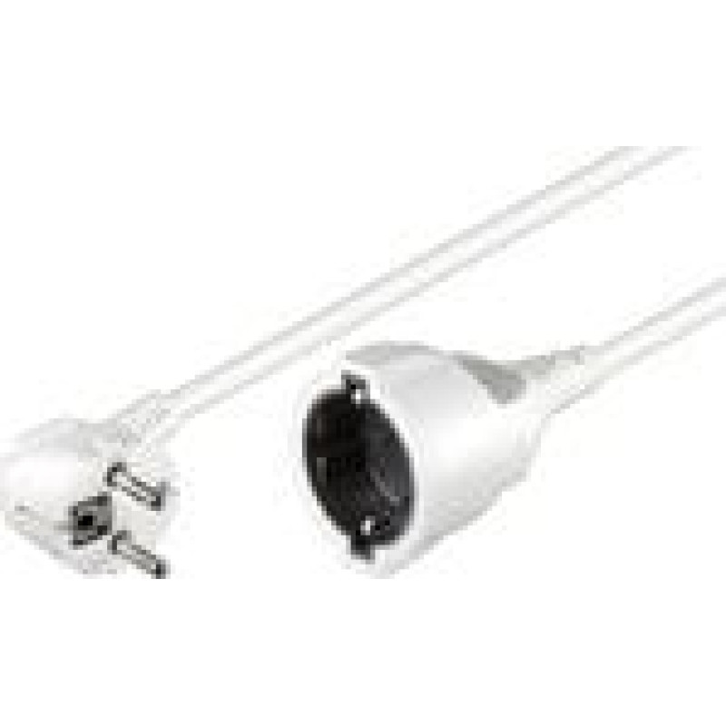 Microconnect Przedłużacz Schuko, M-F, 5m, biały (PE140500W)