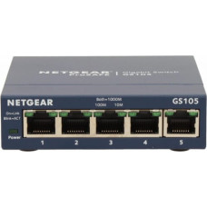 Netgear GS105 Unmanaged Gigabit Ethernet (10/100/1000) Blue