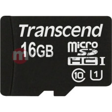 Transcend Karta Transcend Premium MicroSDHC 16 GB Class 10 UHS-I/U1  (TS16GUSDU1)