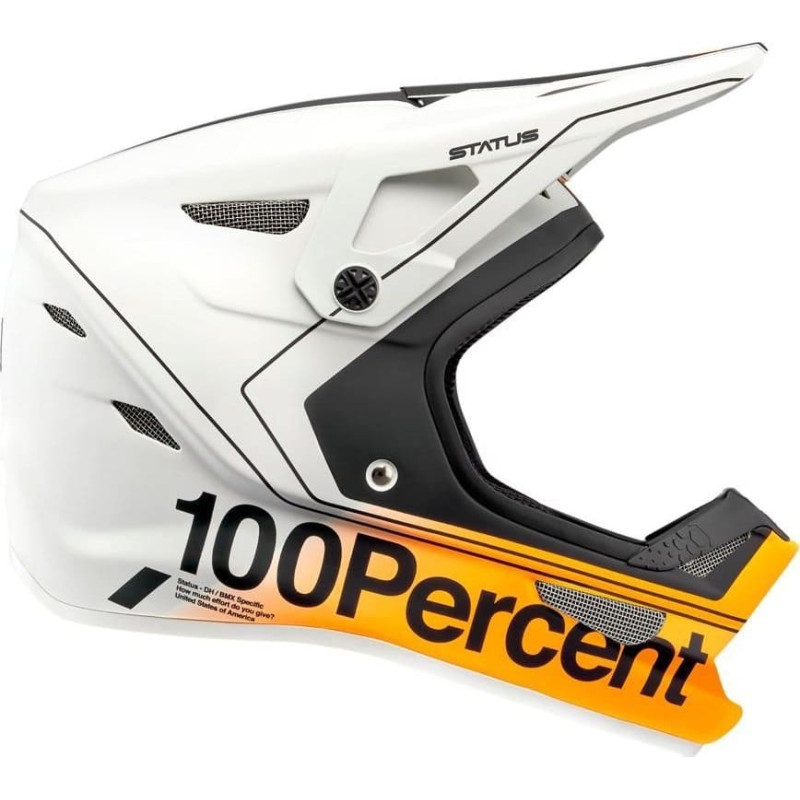 100 Bon 100% Kask full face 100% STATUS DH/BMX Helmet Carby Silver roz. L (59-60 cm) (NEW)