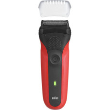 Braun Series 3 300s Foil shaver Trimmer Black, Red