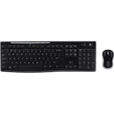 Logitech Wireless Combo MK270 (schwarz/silber, DE-Layout, Rubberdome)