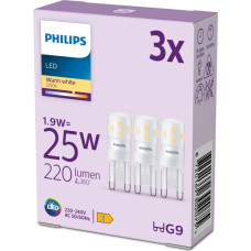 Signify Philips LED Standard Brenner 25W G9 Warmweiß non-dim 3er P