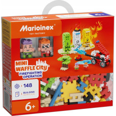 Marioinex Klocki Waffle mini - Akcja strażacka 148 elementów