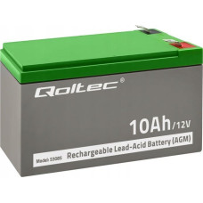 Qoltec Akumulator AGM | 12V | 10Ah | Bezobsługowy | do UPS