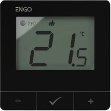 Engo Engo natynkowy, internetowy regulator temperatury ZigBee/868 MHz zasilany sieciowo 230V, czarny E25-230B