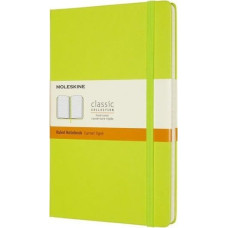 Moleskine Notes MOLESKINE Classic L (13x21cm), w linie, twarda oprawa, 240 stron, lemon green