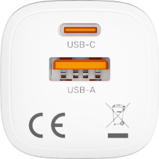 Unitek Ładowarka Unitek Unitek Ładowarka sieciowa 1x USB-A 1x USB-C QC PC 3.0 33W biała